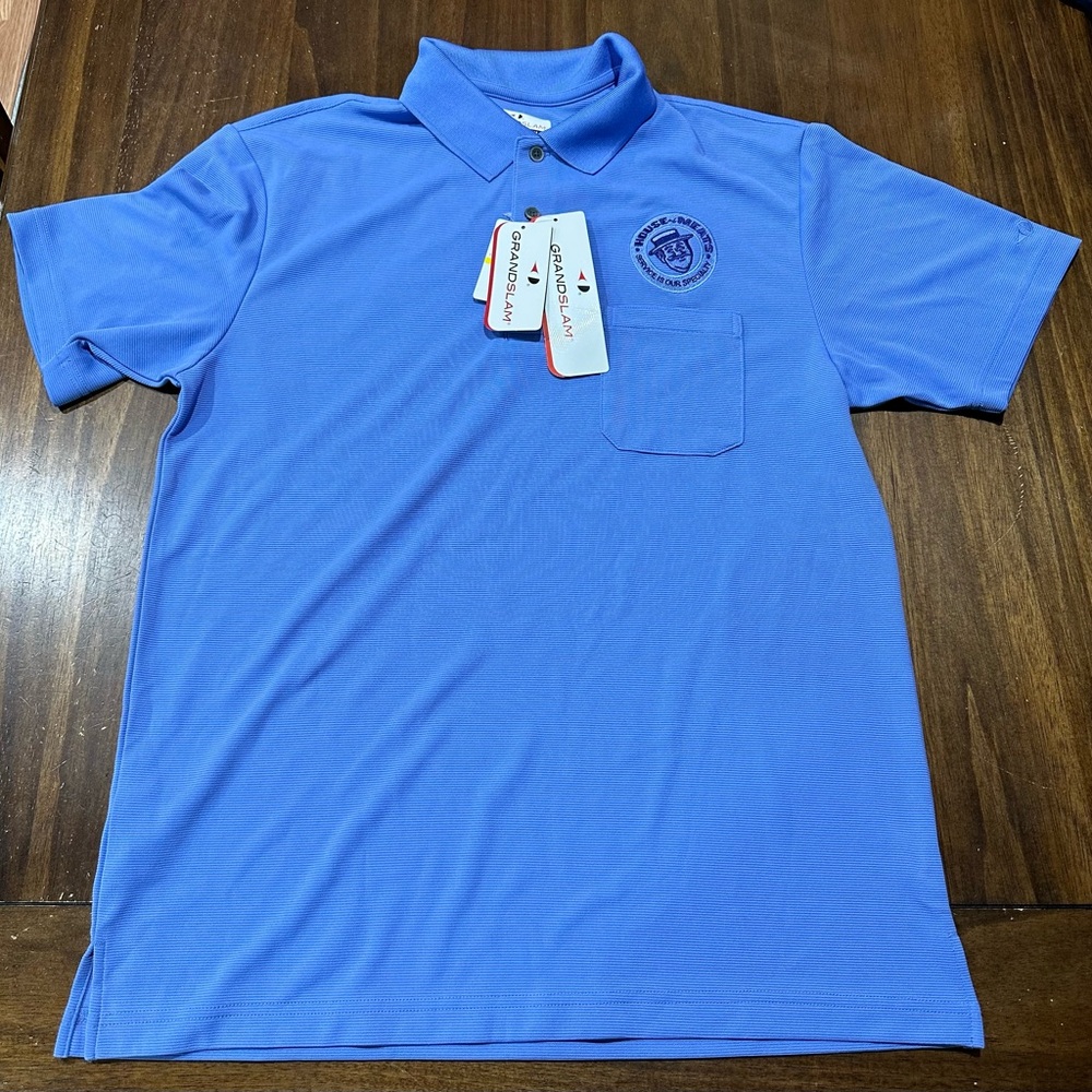 GRAND SLAM Performance Polo Men's Blue Shirt Size M